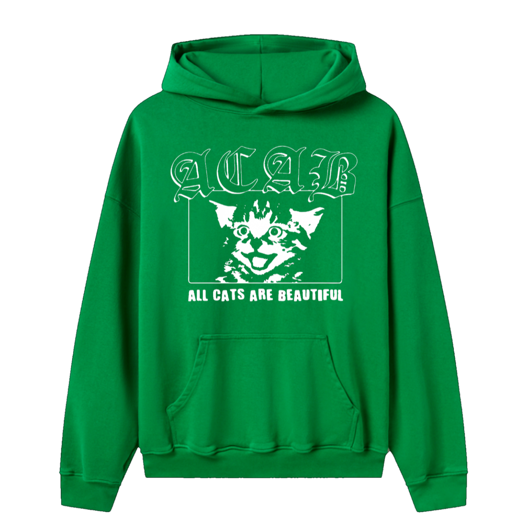 Acab - Cats Green Hoodie